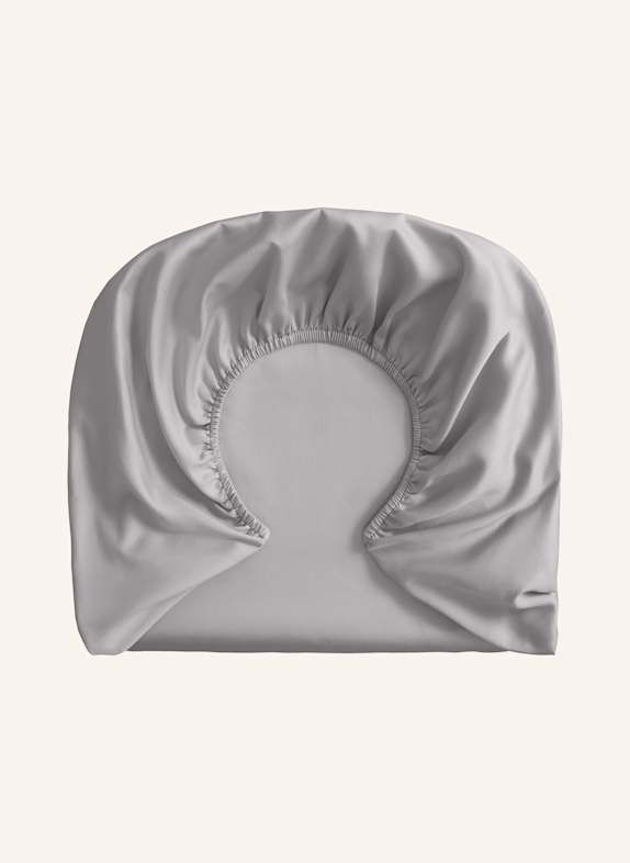 ROYFORT Spannbettlaken BAUMWOLLE HELLGRAU