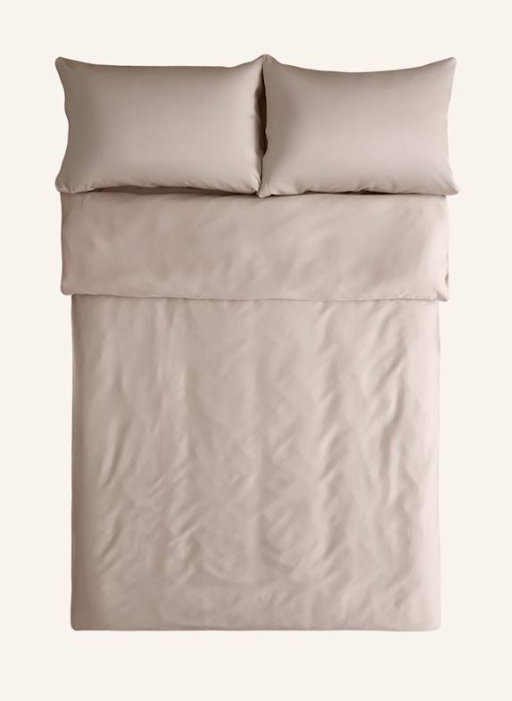 ROYFORT Bettwäsche-Set BAUMWOLLE TAUPE