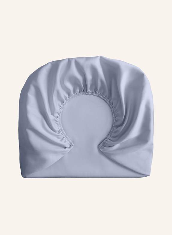 ROYFORT Spannbettlaken BAUMWOLLE HELLBLAU