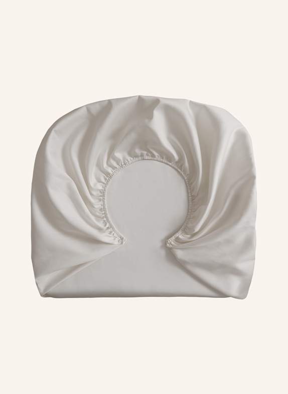 ROYFORT Spannbettlaken BAUMWOLLE CREME/ WEISS