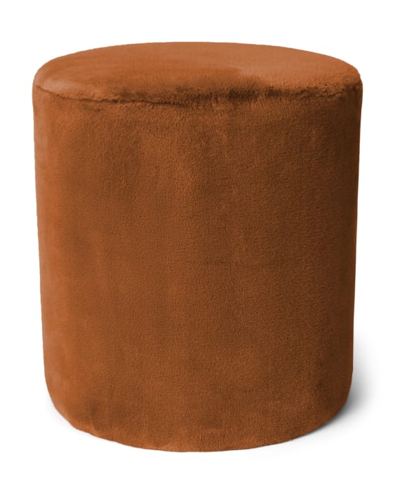 ESSENZA Pouf FURRY BRAUN