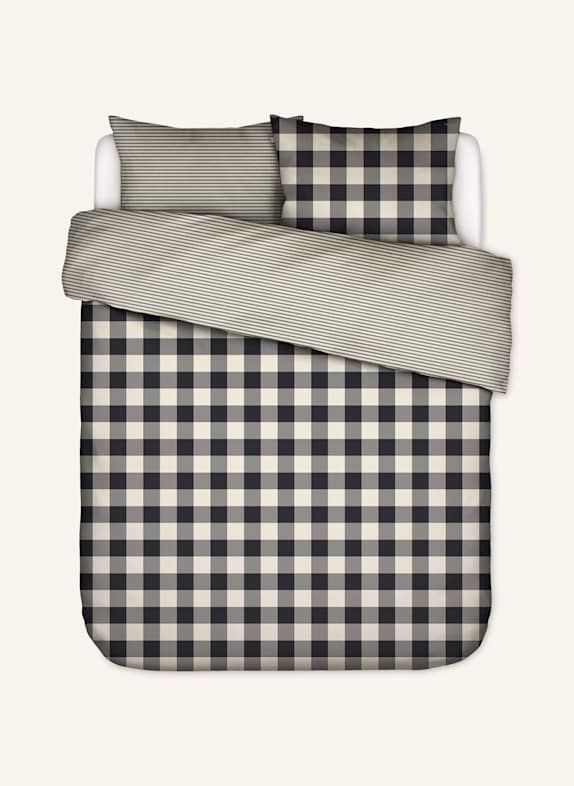 ESSENZA Bettwäsche CHESS GRAU