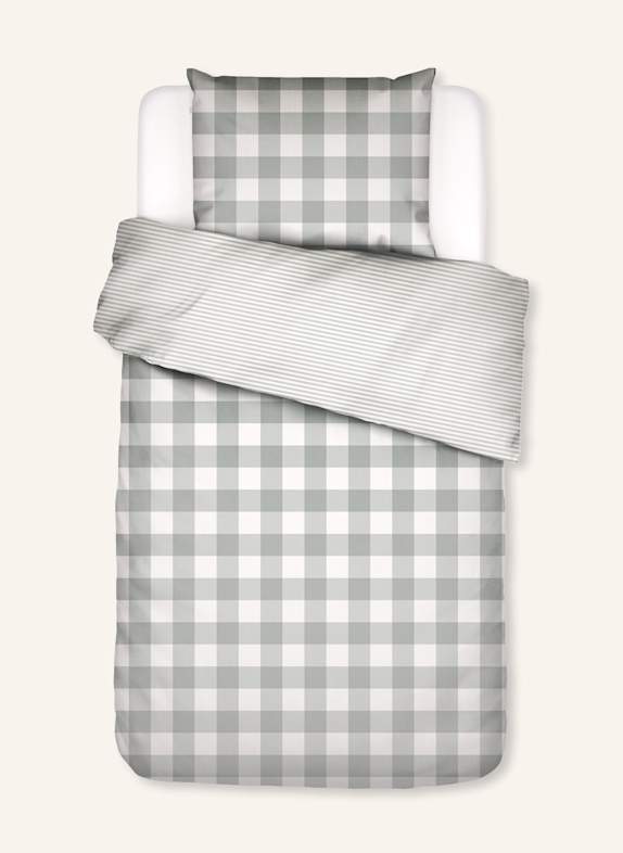 ESSENZA Bettwäsche CHESS GRÜN