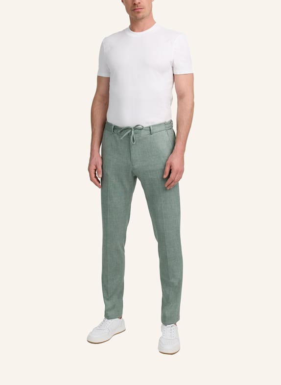 ZUITABLE Anzughose DISPARTAFLEX Slim Fit aus Jersey GRÜN