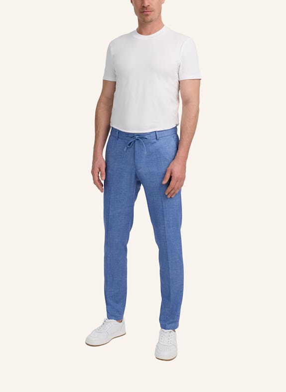 ZUITABLE Anzughose DISPARTAFLEX Slim Fit aus Jersey BLAU