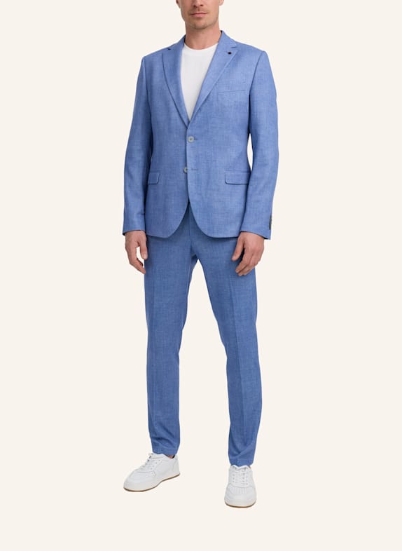 ZUITABLE Anzugssakko DINICK Slim Fit aus Jersey BLAU