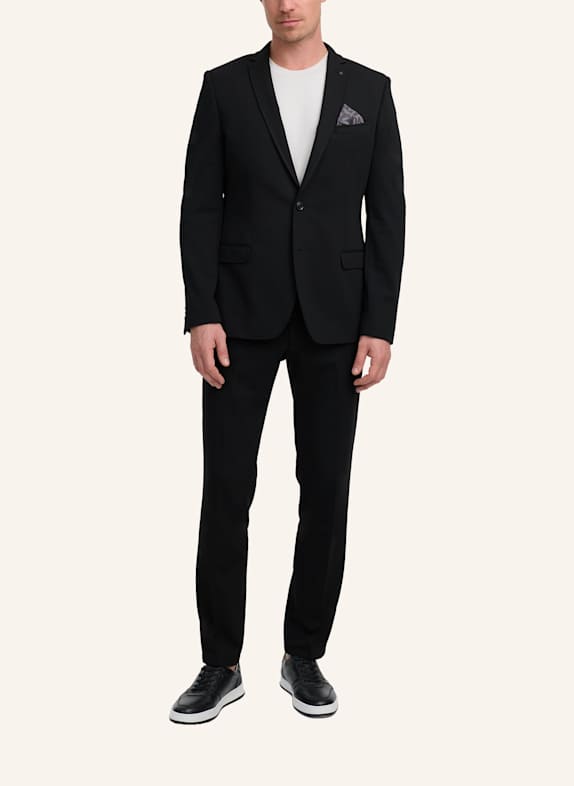ZUITABLE Anzugssakko DINORRIS Slim Fit aus Jersey SCHWARZ