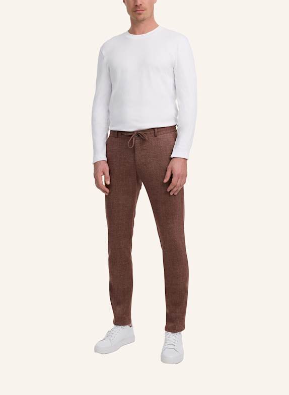 ZUITABLE Anzughose DISPARTAFLEX Slim Fit aus Jersey ROT