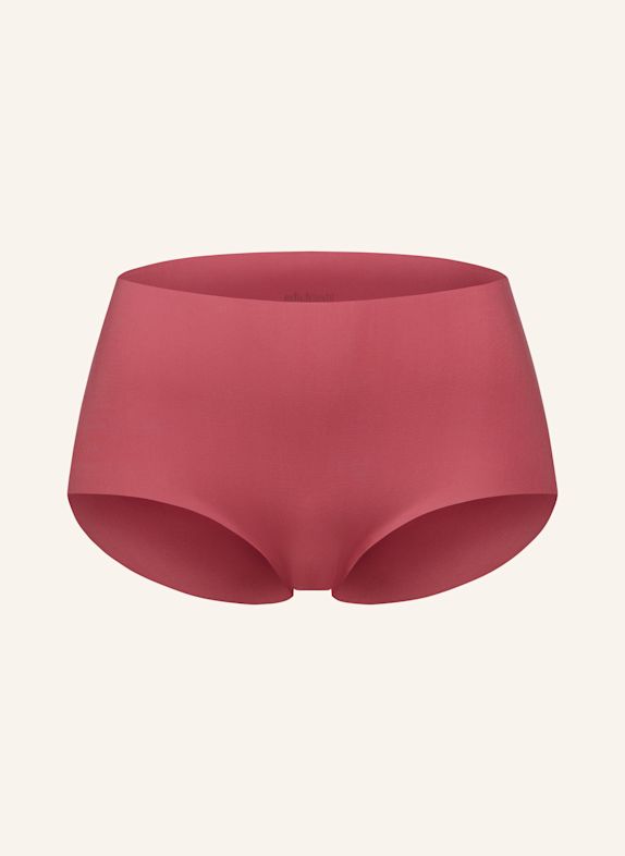 erlich textil 3er Pack Light Touch High Waist Slip mit weichem Modal - nahtlose Kanten ROSA / ROT