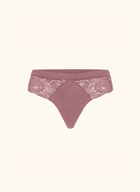 erlich textil Gertrud String große Cups mit Baumwolle (aus Umstellung auf biologischen Anbau) - flache Nähte ROSA