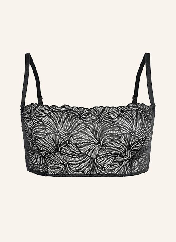 erlich textil Bustier FLUID LACE BANDEAU BRALETTE SCHWARZ