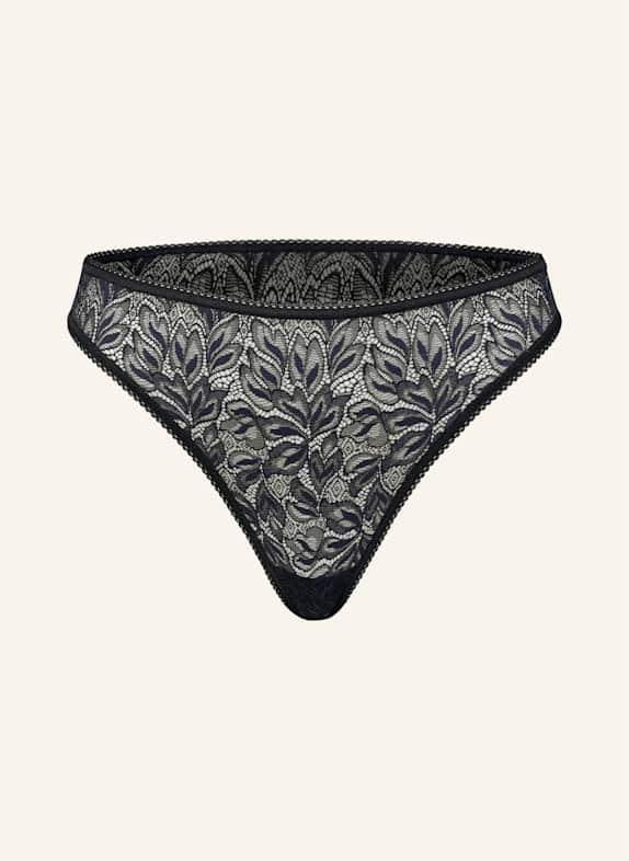 erlich textil String ICONIC LACE STRING SCHWARZ