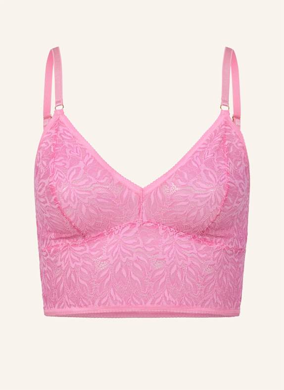 erlich textil Bustier ICONIC LACE BRALETTE TOP ROSA