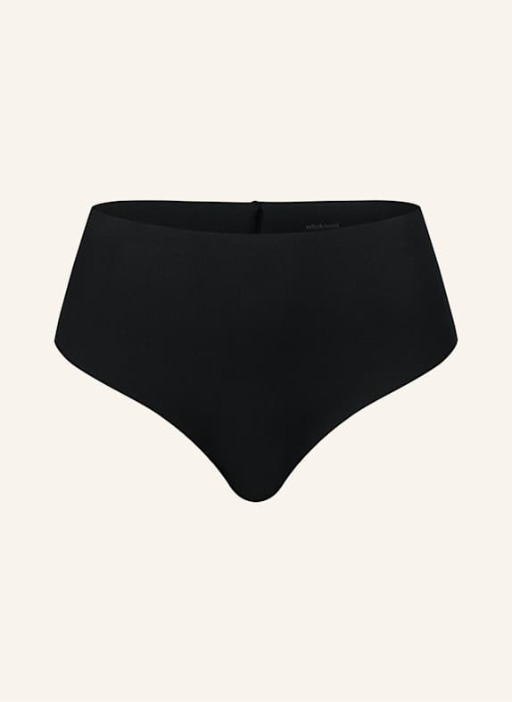 erlich textil Brazil String CASUAL COTTON HIGH WAIST BRAZIL STRING SCHWARZ