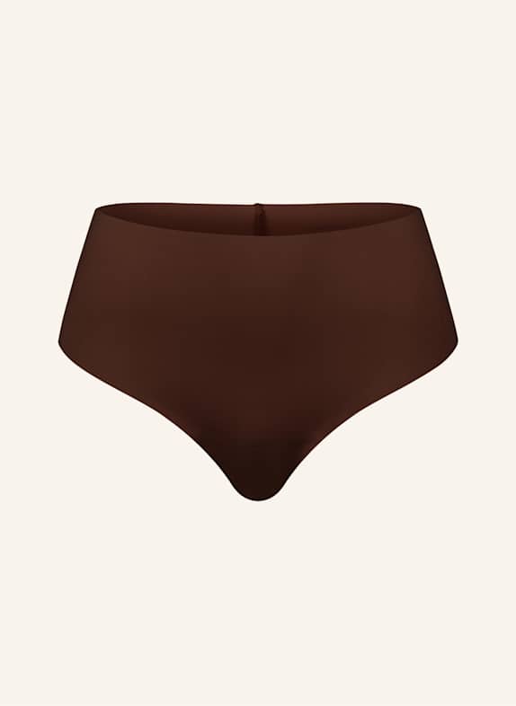 erlich textil Brazil String CASUAL COTTON HIGH WAIST BRAZIL STRING BRAUN