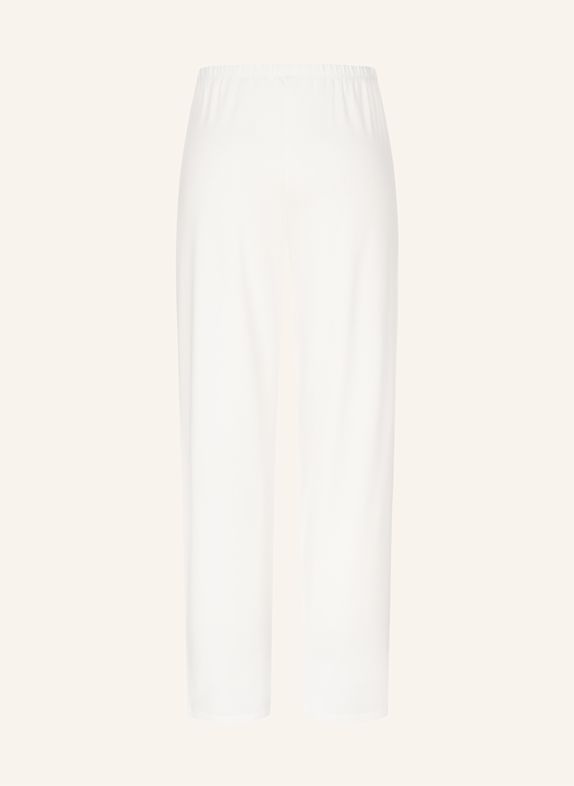 erlich textil Light Touch lange Schlafhose aus Lyocell - seidig weich BEIGE / WEISS