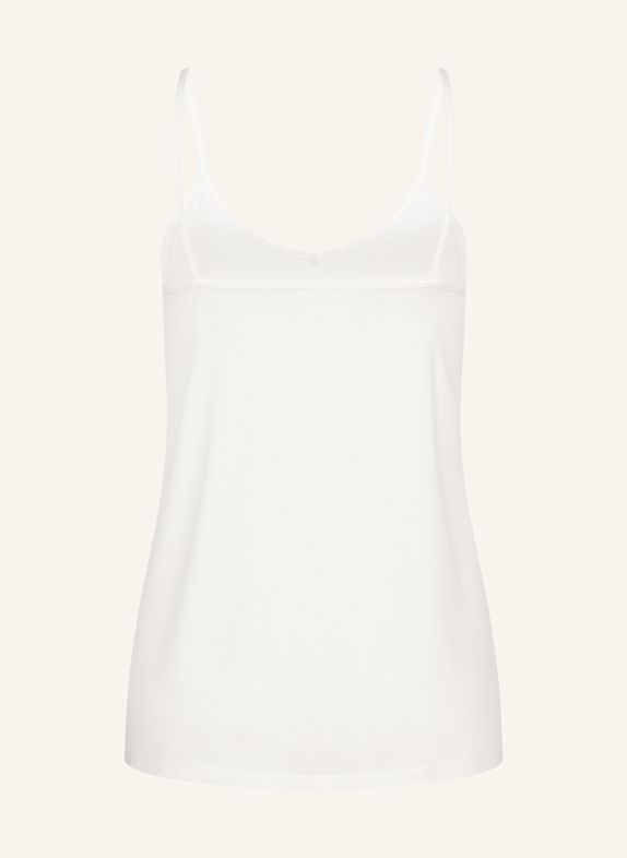 erlich textil Light Touch Camisole aus weichem Lyocell BEIGE / WEISS