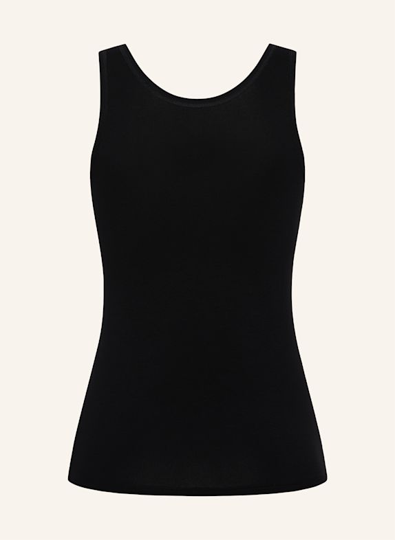 erlich textil Light Touch Tanktop mit weichem Lyocell, seidig fein elastisch SCHWARZ
