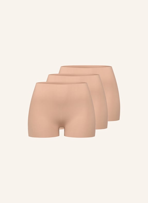 erlich textil erlich textil 3 PACK MIT OFFENEN KANTEN Panty CASUAL COTTON PANTY IM 3er PACK BEIGE