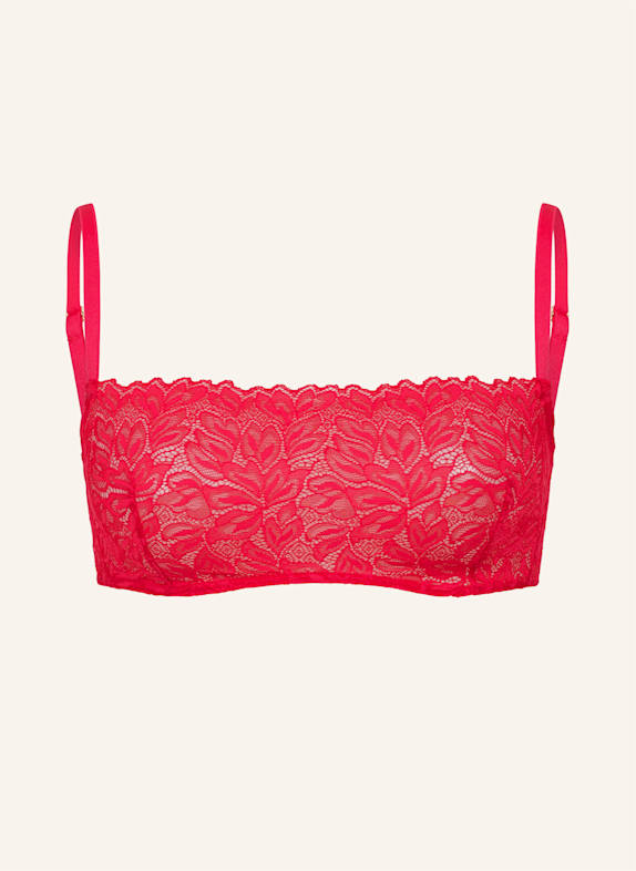 erlich textil Bustier DREAMY LACE BANDEAU BRALETTE ROT