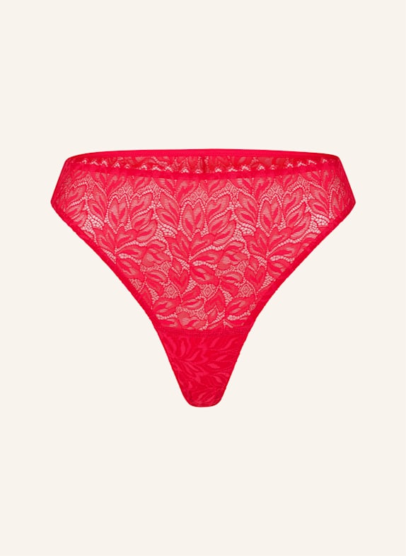 erlich textil String DREAMY LACE HIGH WAIST BRAZIL ROT