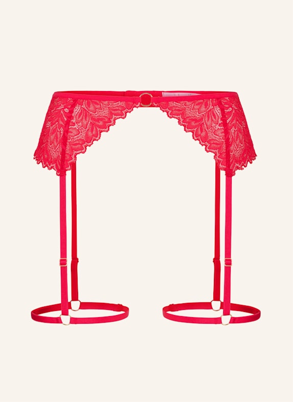 erlich textil Strumpfhalter DREAMY LACE GÜRTEL ROT