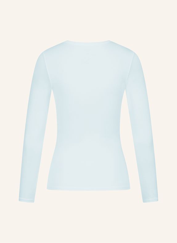 erlich textil Light Touch schmales Langarmshirt mit Lyocell - seidig weich BLAU