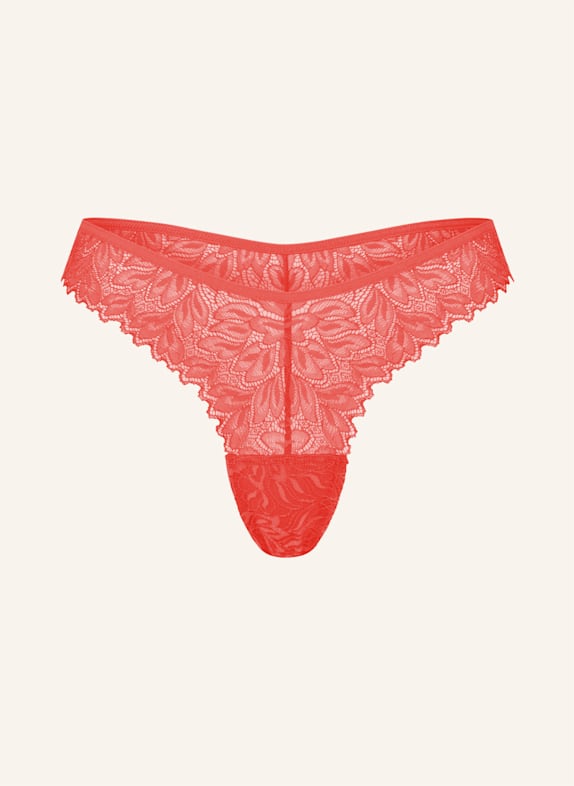 erlich textil Dreamy Lace Brazil String aus nachhaltiger Spitze - atmungsaktiv ORANGE