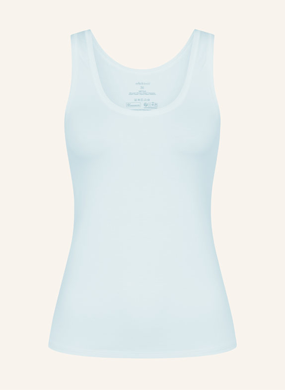 erlich textil Light Touch Tanktop aus weichem Lyocell, seidig fein elastisch BLAU