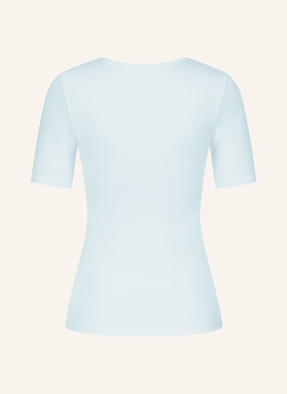 erlich textil Light Touch tiefausgeschnittenes T-Shirt mit Lyocell - seidig weich BLAU