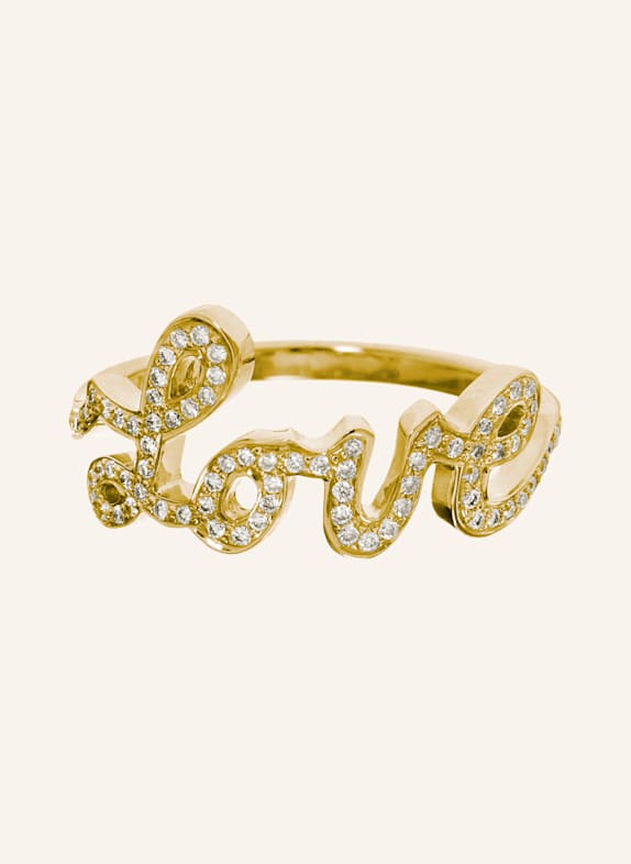 CADA Ring LOVE GOLD