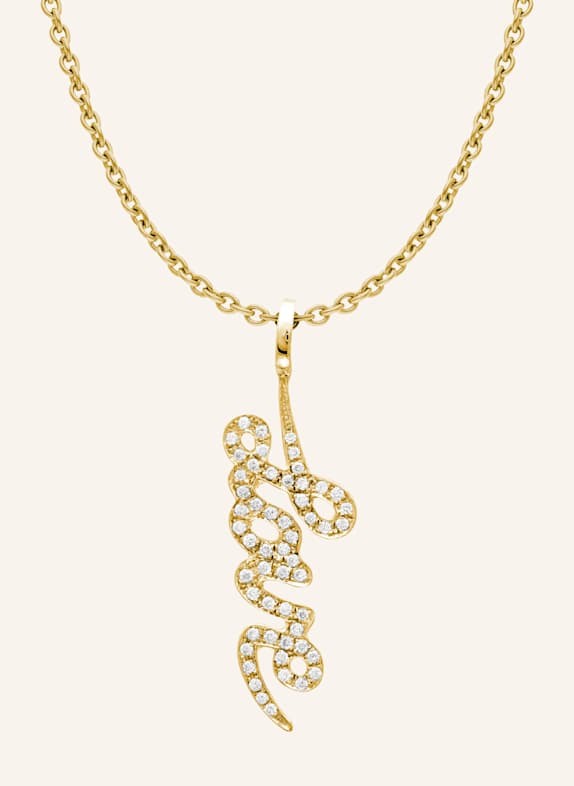 CADA Kette TINY LOVE WRITING GOLD