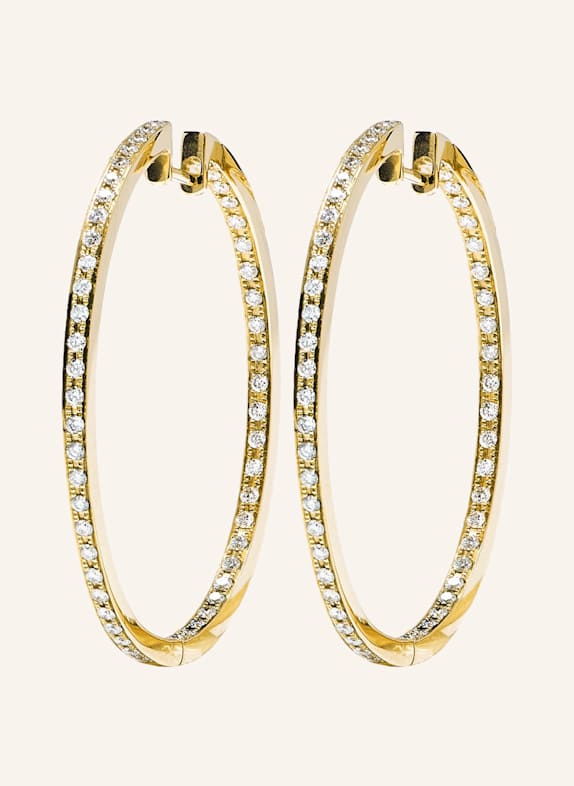 CADA Ohrringe LARGE HOOPS GOLD