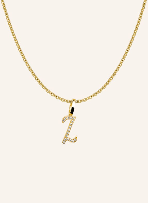 CADA Kette TINY DIAMOND LETTER Z GOLD