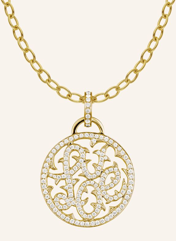 CADA Kette MEDIUM FLORAL LOVE GOLD