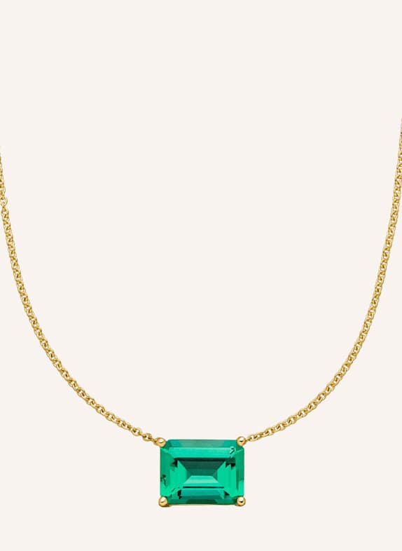 VEYNOU Halskette EDEN aus 14 Karat Gelbgold mit 2ct. Smaragd GOLD