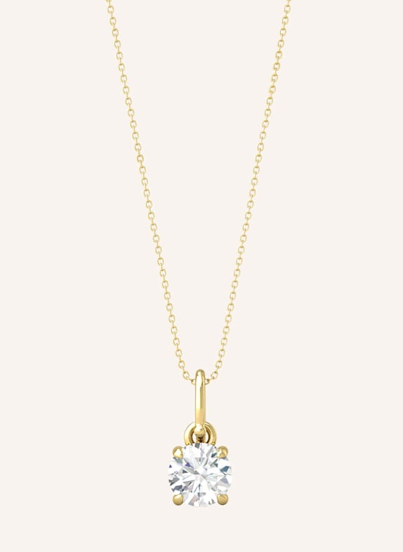 VEYNOU Halskette ELLA aus 14 Karat Gelbgold und 0,20ct. Diamanten GOLD
