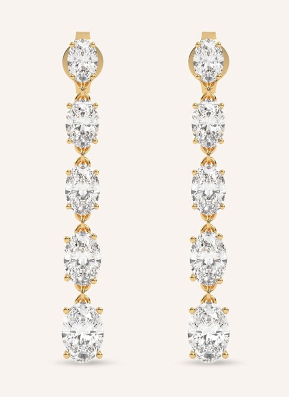 VEYNOU Ohrhänger ARDEN aus 14 Karat Gelbgold und 3,60ct. Lab-Grown Diamanten GOLD