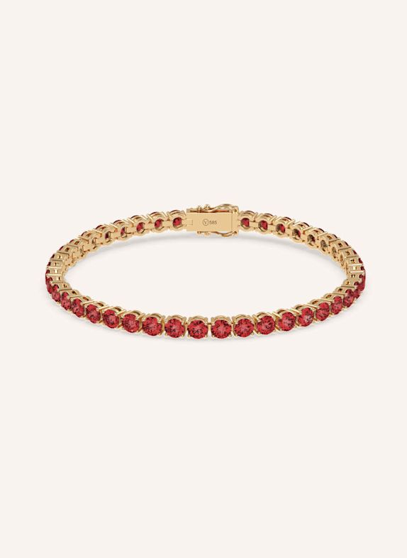 VEYNOU Tennisarmband VELVET aus 14 Karat recyceltem Gelbgold und 7,20ct. Rubine GOLD