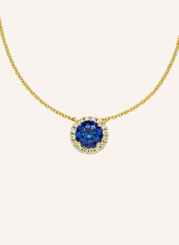 VEYNOU Halskette AVA aus 14 Karat Gelbgold und 1,0ct. Saphir und Lab-Grown Diamanten GOLD