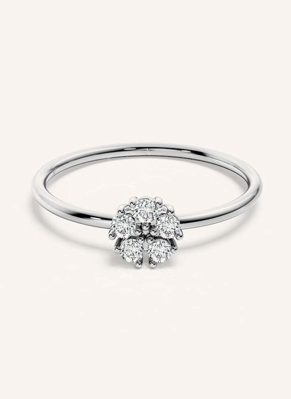 VEYNOU Ring aus 14 Karat Weißgold und 0,18ct. Lab-Grown Diamanten WEISSGOLD