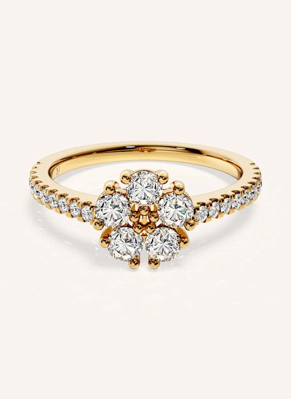 VEYNOU Ring PAVÉ aus 14 Karat Gelbgold und 0,74ct. Lab-Grown Diamanten GOLD