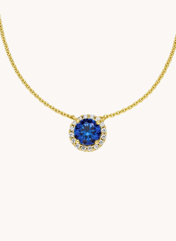 VEYNOU Halskette AVA aus 14 Karat Gelbgold und 1,0ct. Saphir und Diamanten GOLD