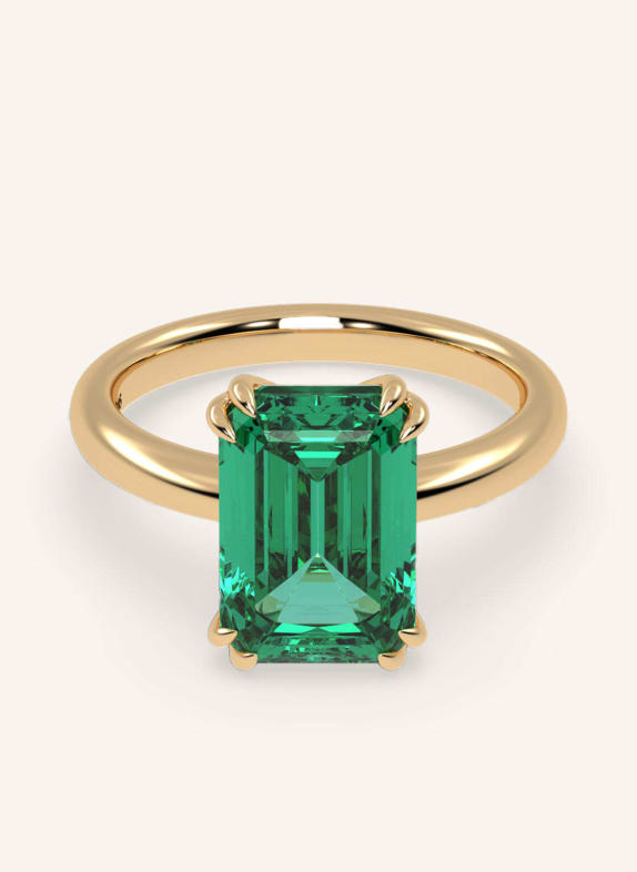 VEYNOU Ring EDEN ESSENCE aus 14 Karat Gelbgold und 3,0ct. Smaragd GOLD