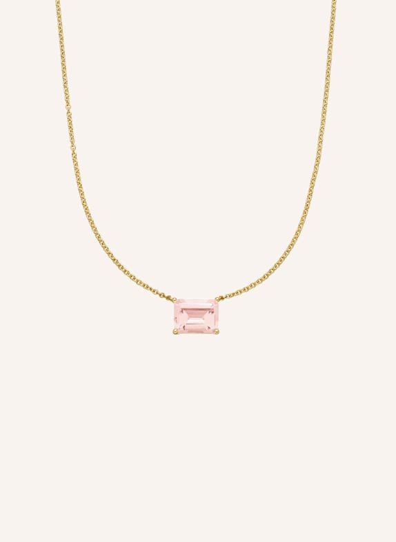 VEYNOU Halskette ROSIE aus 14 Karat Gelbgold und 1.00ct. lab-grown Morganit GOLD