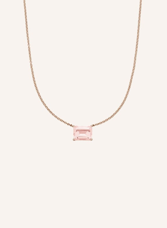 VEYNOU Halskette ROSIE aus 14 Karat Roségold und 1.00ct. lab-grown Morganit ROSÉGOLD