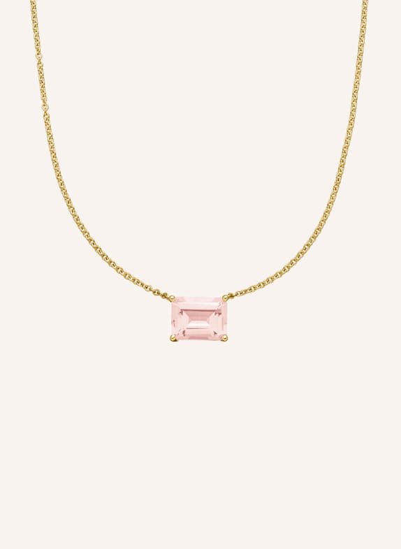 VEYNOU Halskette ROSIE aus 14 Karat Gelbgold und 2.00ct. lab-grown Morganit GOLD