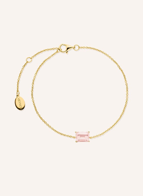 VEYNOU Armband ROSIE aus 14 Karat Gelbgold und 1.00ct. lab-grown Morganit GOLD