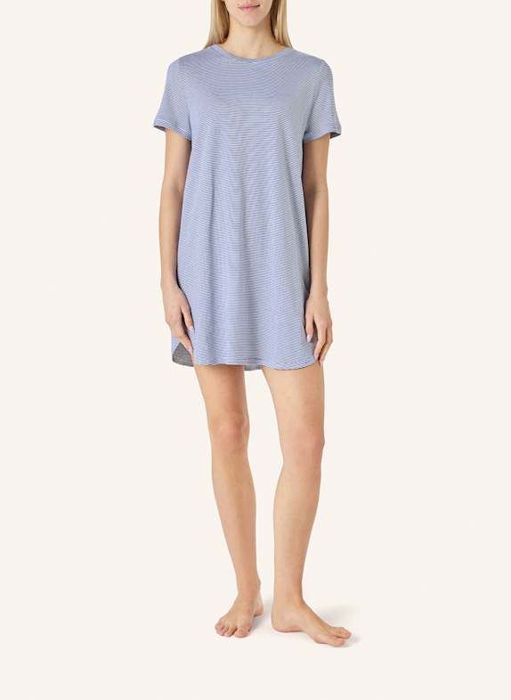 yellamaris Nachthemd mit kurzem Arm BLAUGRAU/ BLAU/ HELLBLAU