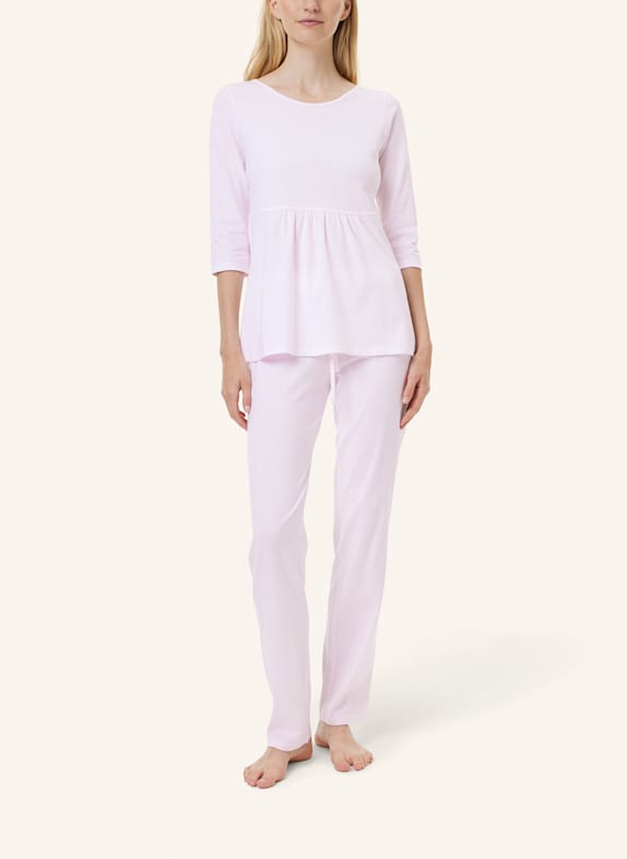 yellamaris Schlafanzug mit 3/4 Arm ALTROSA/ ROSA/ ROSÉ